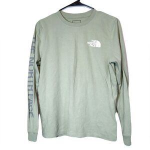 The North Face Light Green Long Sleeved Basic Tee Size Woman's Medium